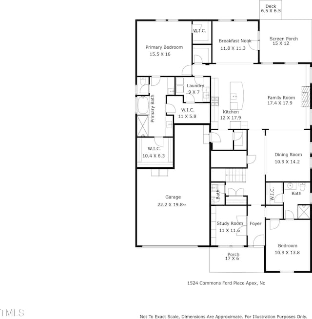 1524 Commons Ford Pl, Apex, NC 27539 - photo 30