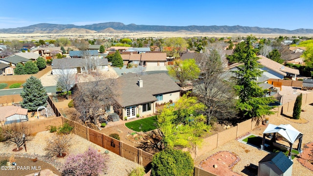 7300 Butte Vis, Prescott Valley, AZ 86315 - drone / aerial view with a residential view and a mountain view