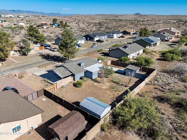 13819 S Bluebird Ln, Mayer, AZ 86333 - aerial perspective of suburban area with a mountain backdrop