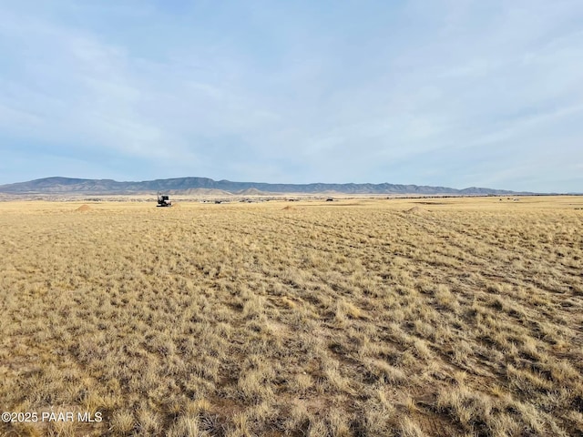 view of mountain feature featuring a rural view