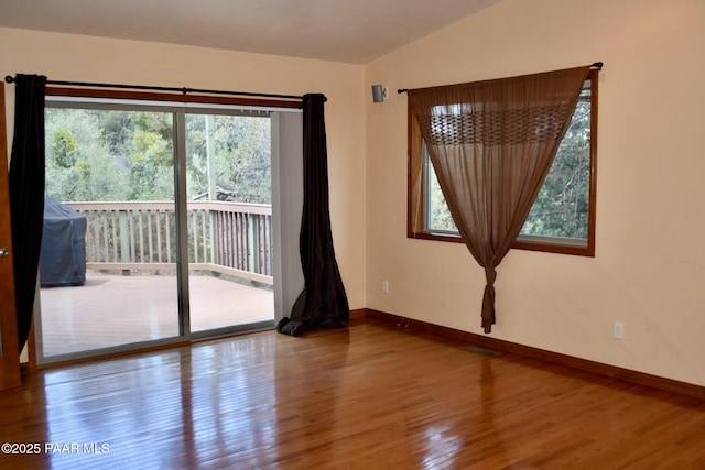 1284 Mcdonald Dr, Prescott, AZ 86303 - unfurnished room featuring wood finished floors and baseboards