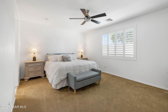 6214 Harvest Moon Ave, Prescott, AZ 86305 - bedroom with light colored carpet and a ceiling fan
