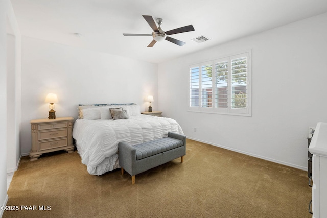 6214 Harvest Moon Ave, Prescott, AZ 86305 - bedroom with light colored carpet and ceiling fan