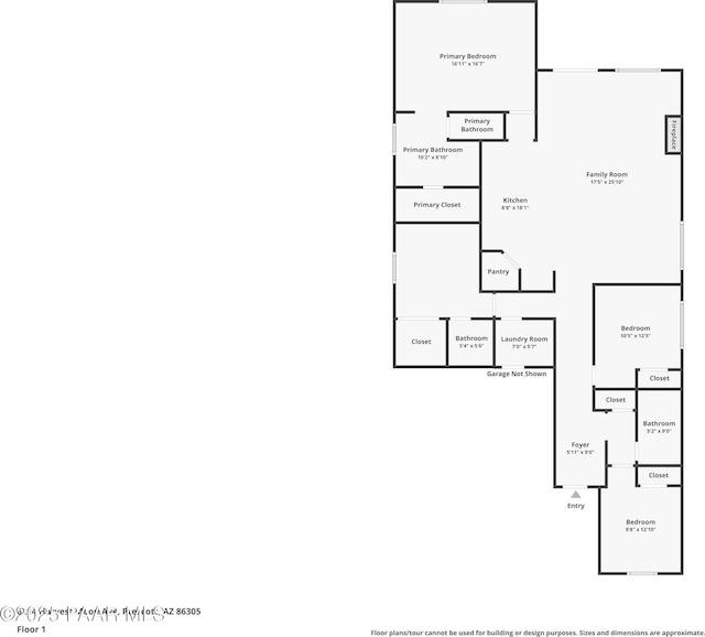 6214 Harvest Moon Ave, Prescott, AZ 86305 - view of floor plan / room layout