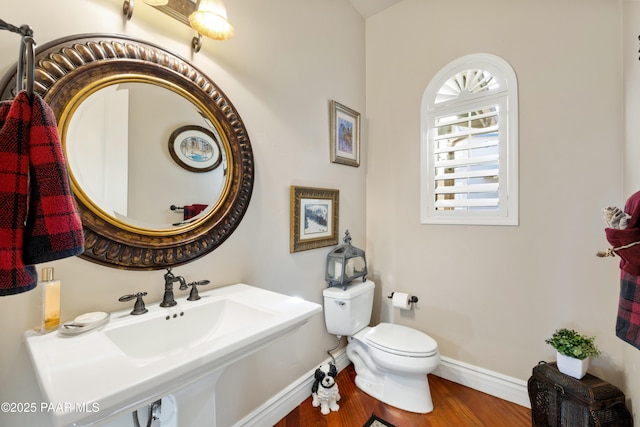 791 N Creekside Dr, Prescott, AZ 86303 - bathroom with toilet and wood finished floors