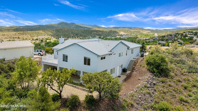 aerial view featuring a mountain view