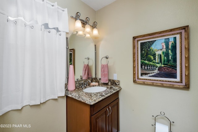 bathroom with vanity