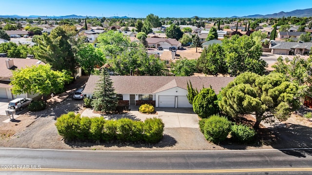 7869 Spouse Dr, Prescott Valley, AZ 86314 - aerial view of residential area with a mountainous background