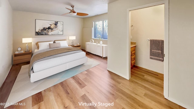 941 Custer Ln, Prescott, AZ 86305 - bedroom with light wood-style floors and baseboards