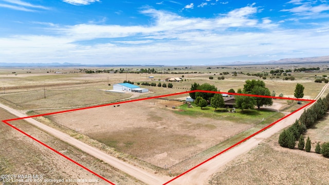 3900 W Runway Rd, Paulden, AZ 86334 - view of rural area with property boundaries highlighted and mountains