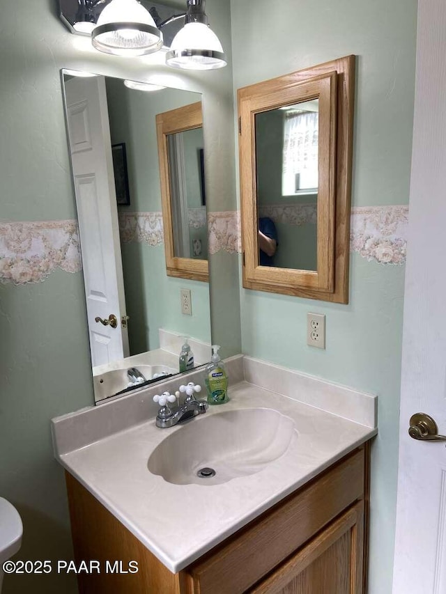 1350 W Justray Ranch Rd, Chino Valley, AZ 86323 - bathroom featuring vanity and toilet