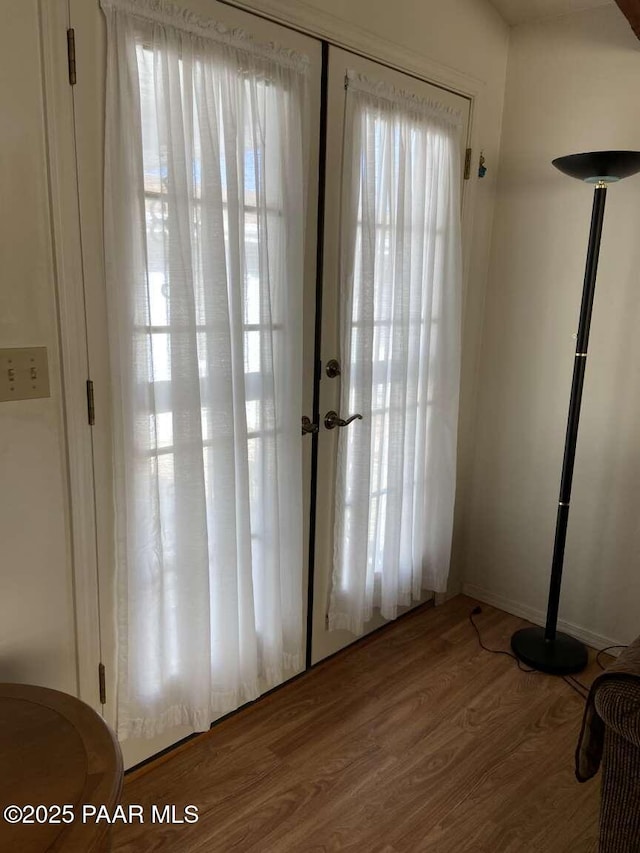 1350 W Justray Ranch Rd, Chino Valley, AZ 86323 - entryway with wood finished floors and healthy amount of natural light