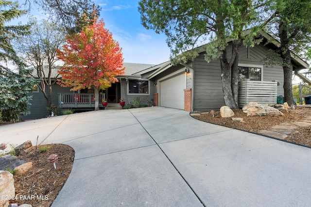 ranch-style house with a garage