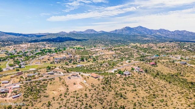 18301 S Peeples Valley Rd, Peeples Valley, AZ 86332 - aerial view with a mountain view