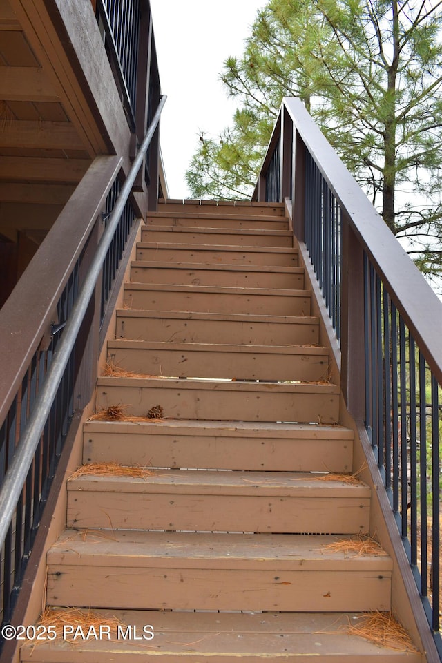 view of staircase