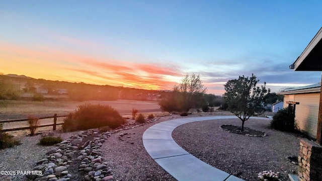 455 Bernice Dr, Chino Valley, AZ 86323 - view of yard at dusk