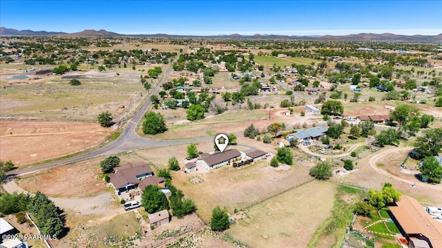 455 Bernice Dr, Chino Valley, AZ 86323 - aerial view of property's location featuring a mountainous background