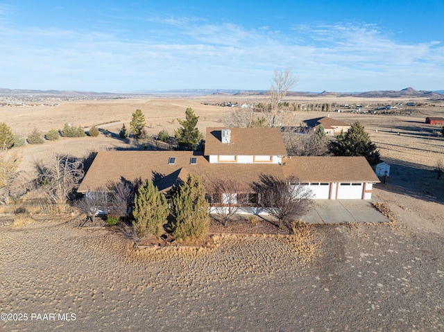 drone / aerial view featuring a rural view