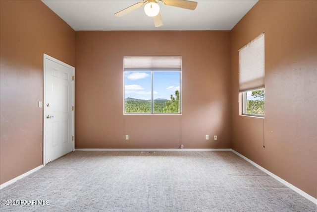 1330 Solar Heights Dr, Prescott, AZ 86303 - carpeted empty room featuring ceiling fan and baseboards