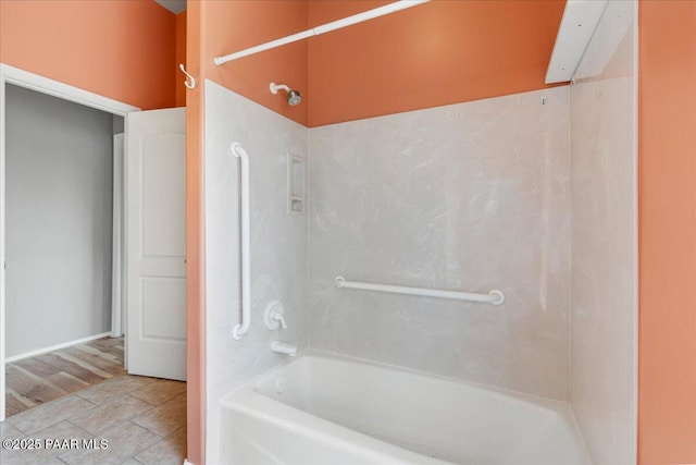 1330 Solar Heights Dr, Prescott, AZ 86303 - bathroom featuring shower / bath combination and tile patterned floors