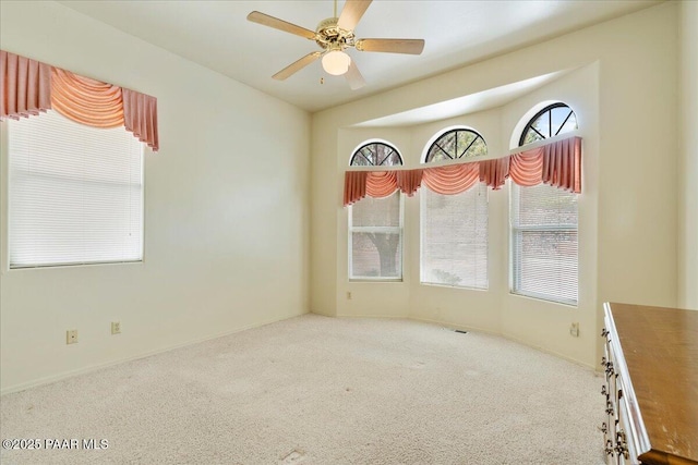 1330 Solar Heights Dr, Prescott, AZ 86303 - empty room featuring carpet flooring, a ceiling fan, and baseboards