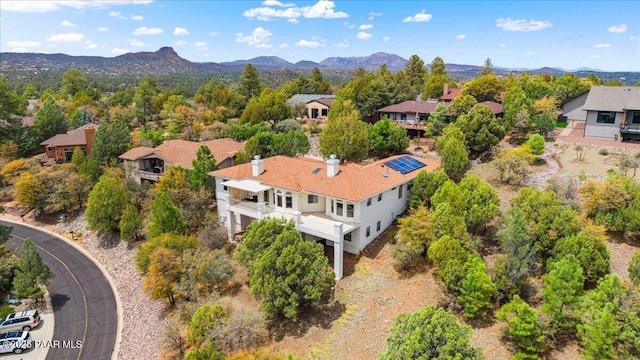 1330 Solar Heights Dr, Prescott, AZ 86303 - aerial view of residential area featuring a mountainous background
