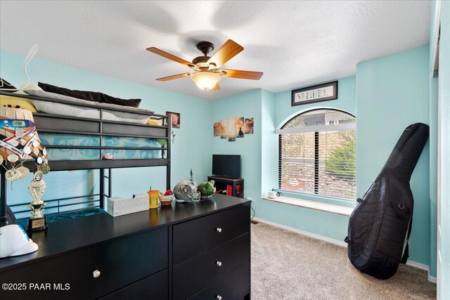 1536 Hawkeye Ridge Ave, Prescott, AZ 86301 - carpeted bedroom featuring baseboards and a ceiling fan
