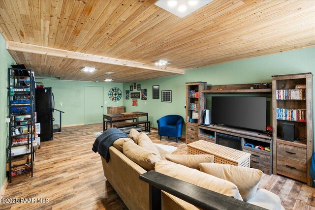 1536 Hawkeye Ridge Ave, Prescott, AZ 86301 - living room with wood finished floors and wooden ceiling