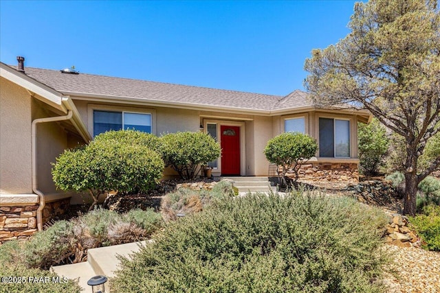 1520 Majestic Way, Prescott, AZ 86301 - view of front facade featuring stucco siding and stone siding