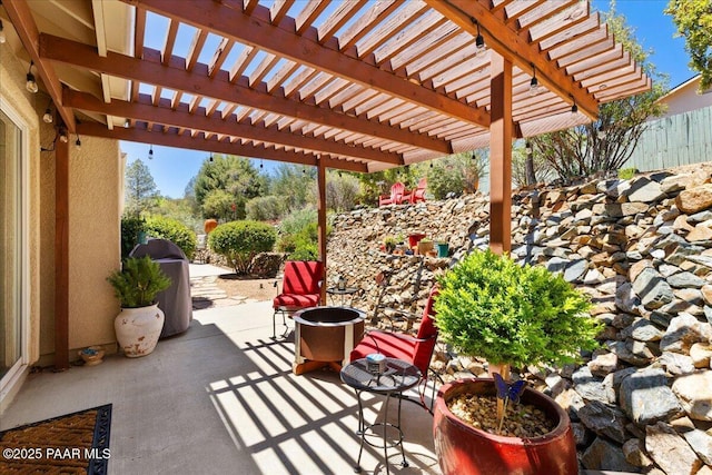 1520 Majestic Way, Prescott, AZ 86301 - view of patio / terrace featuring area for grilling and a pergola