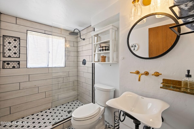500 Broadview St, Prescott, AZ 86303 - bathroom with a tile shower and toilet