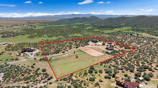 10190 N Prescott Ridge Rd, Prescott Valley, AZ 86315 - birds eye view of property with a mountain view