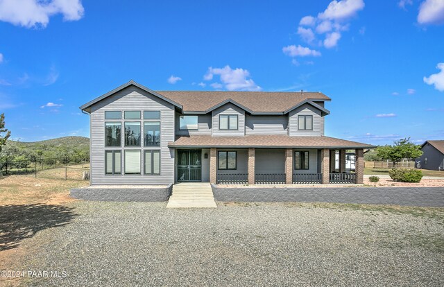 10190 N Prescott Ridge Rd, Prescott Valley, AZ 86315 - view of front of house with a mountain view