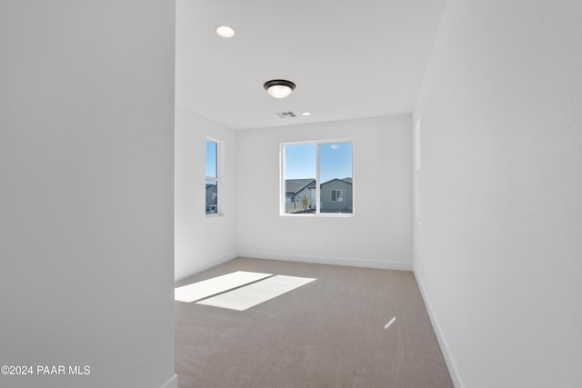 view of carpeted empty room