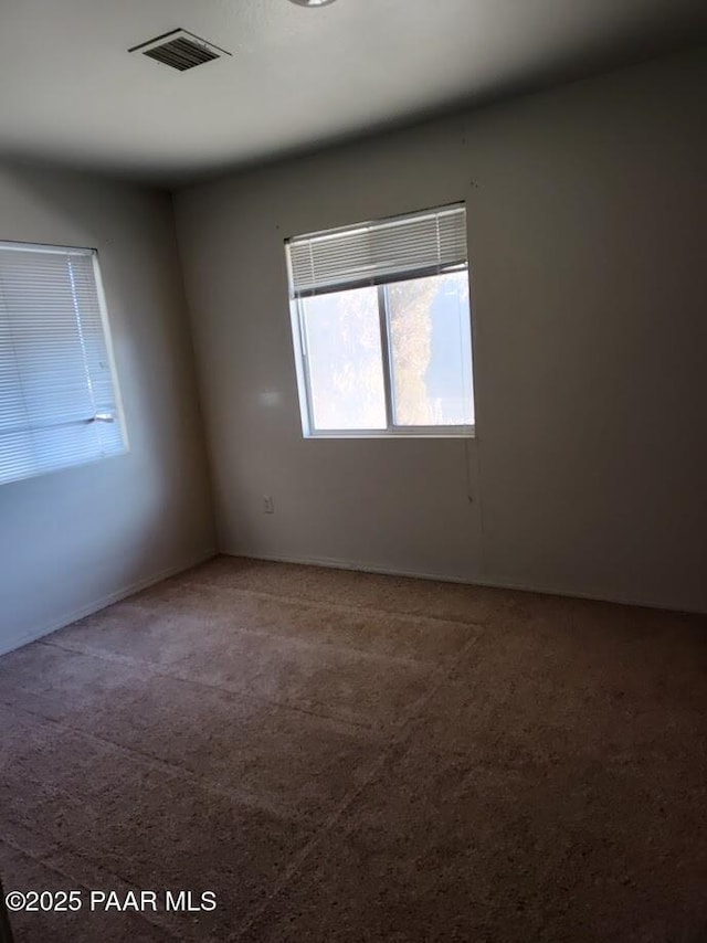 view of carpeted empty room