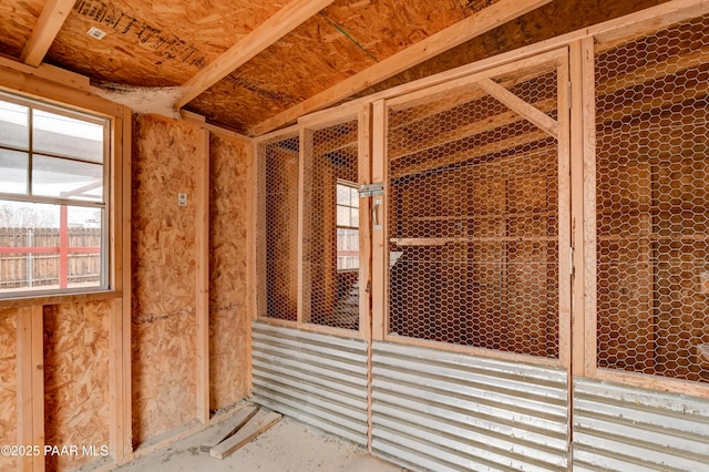 view of storage room