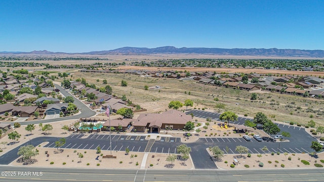 aerial view featuring a mountain view