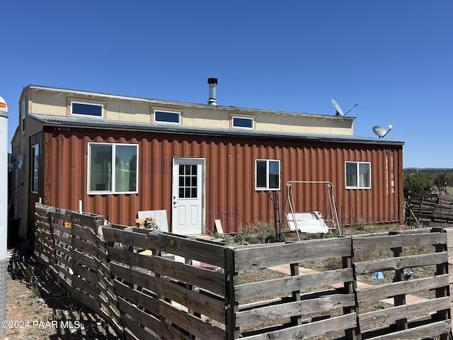 view of rear view of property