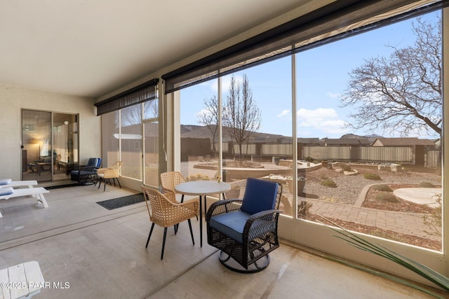 view of sunroom / solarium