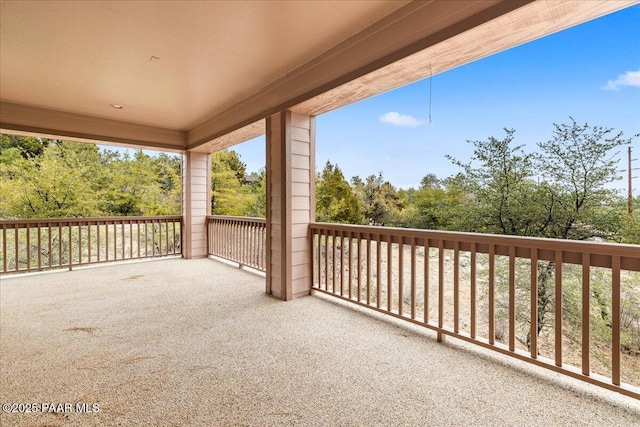 view of balcony