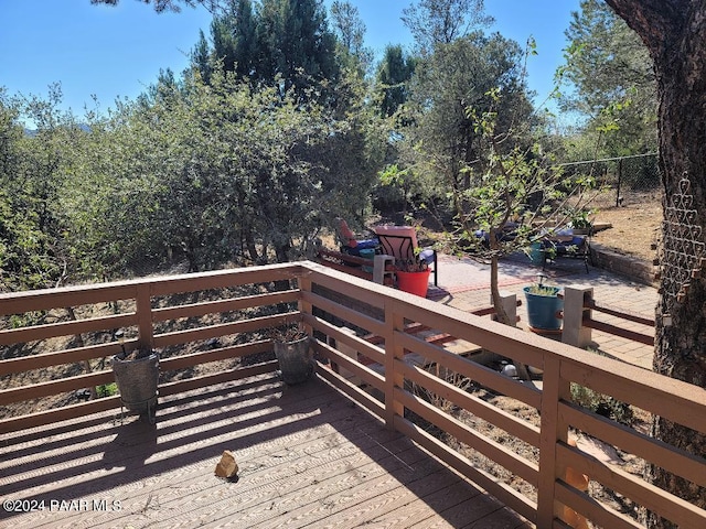 view of wooden terrace