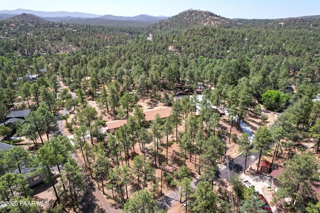 769 Cherokee Rd, Prescott, AZ 86303 - aerial view of a heavily wooded area and mountains