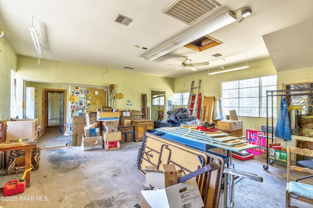 769 Cherokee Rd, Prescott, AZ 86303 - garage with a ceiling fan