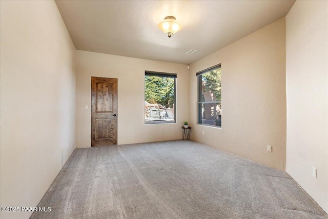 view of carpeted empty room