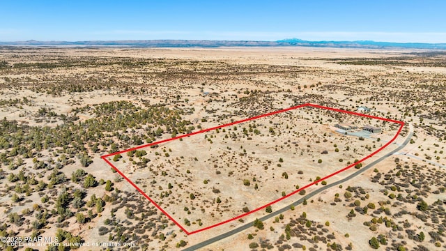 12300 W Slate Rd, Prescott, AZ 86305 - aerial view with a mountain view, a rural view, and view of desert