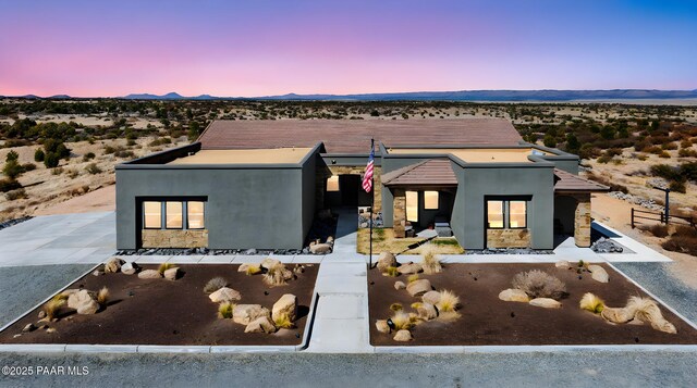 12300 W Slate Rd, Prescott, AZ 86305 - view of front of house with a mountain view and stucco siding