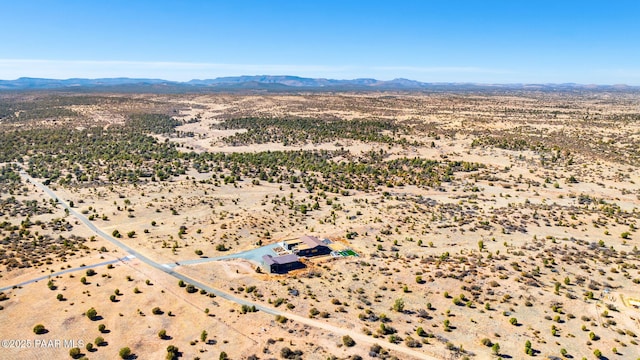 12300 W Slate Rd, Prescott, AZ 86305 - birds eye view of property with a mountain view, a desert view, and a rural view