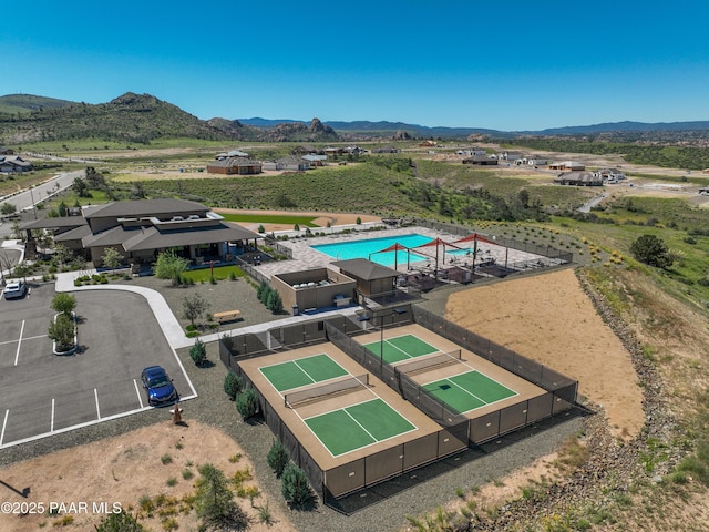 5306 Rocky Vista Dr, Prescott, AZ 86301 - bird's eye view of a pool area and mountains