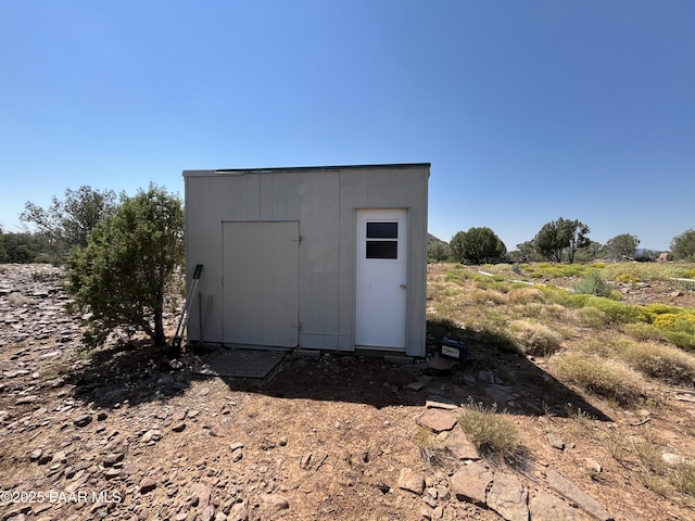 view of outdoor structure