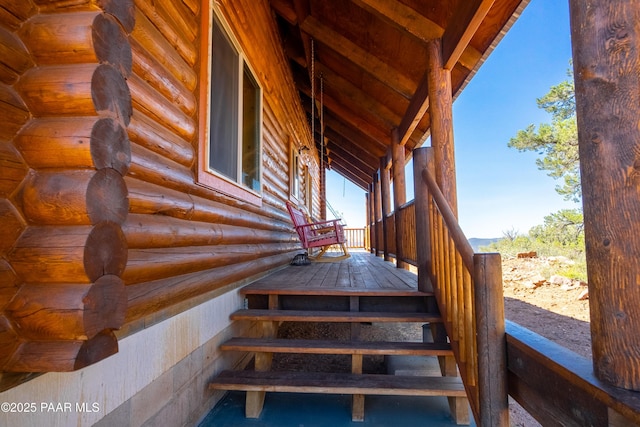 view of stairs